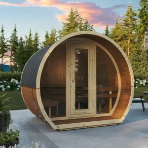 Fasssauna Susi 200 - aus nordischer Fichte oder Thermo-Holz Versand Am Gleichen Tag